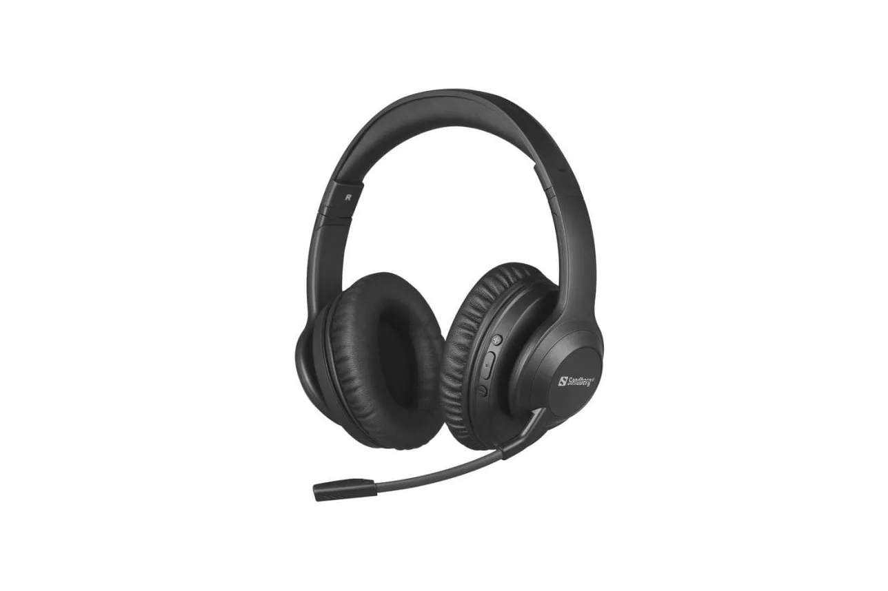 Auriculares Sandberg 126-45 inal&aacute;mbricos Bluetooth con Cancelaci&oacute;n de Ruido, Micr&oacute;fono y 24h autonom&iacute;a, negro