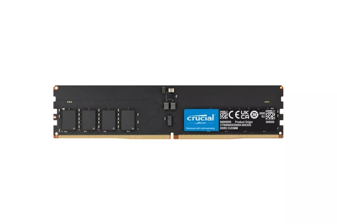 Memoria RAM Crucial CT16G64C52CU5 16GB 1x16GB DDR5 6400MHz CL52 Negro