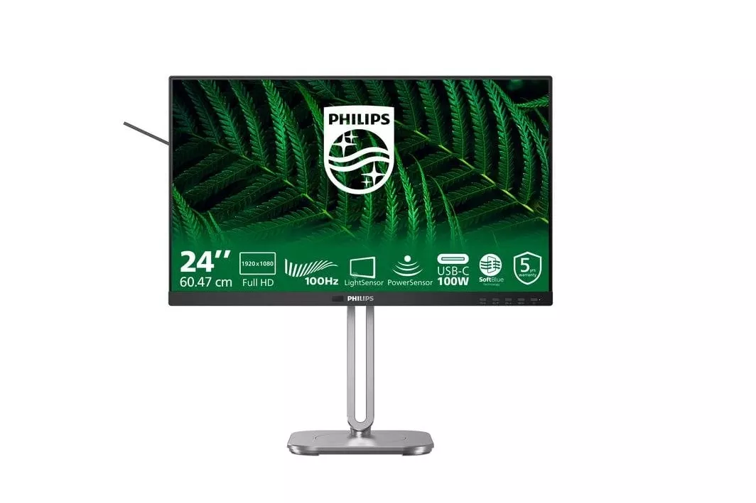 Monitor Philips 5000 Series 24B2G5301/00 23,8" FullHD 60Hz IPS USB-C Altura Ajustable