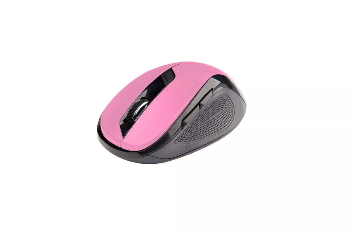 Rat&oacute;n C-Tech WLM-02P inal&aacute;mbrico 1600 DPI Negro Rosa 6 botones