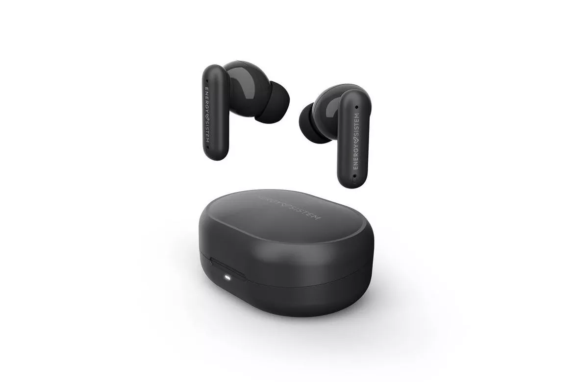 Auriculares Energy Sistem Chill inal&aacute;mbricos Bluetooth con Cancelaci&oacute;n de Ruido, Micr&oacute;fono y resistencia IPX4, negros