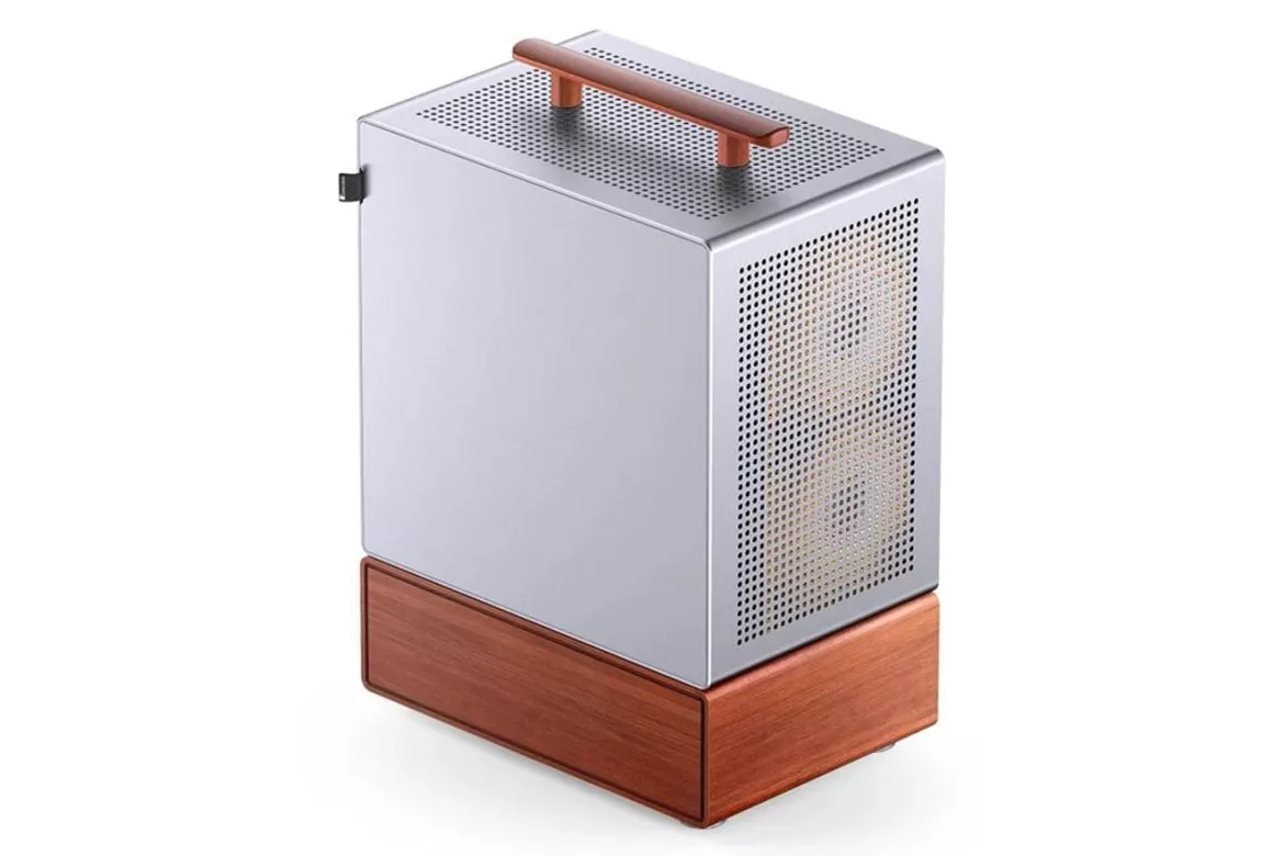 Carcasa Jonsbo T7 Midi Tower Madera Aluminio ITX