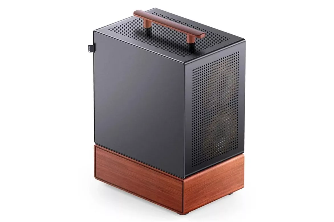 Carcasa Jonsbo T7 Midi Tower Negro Madera ITX