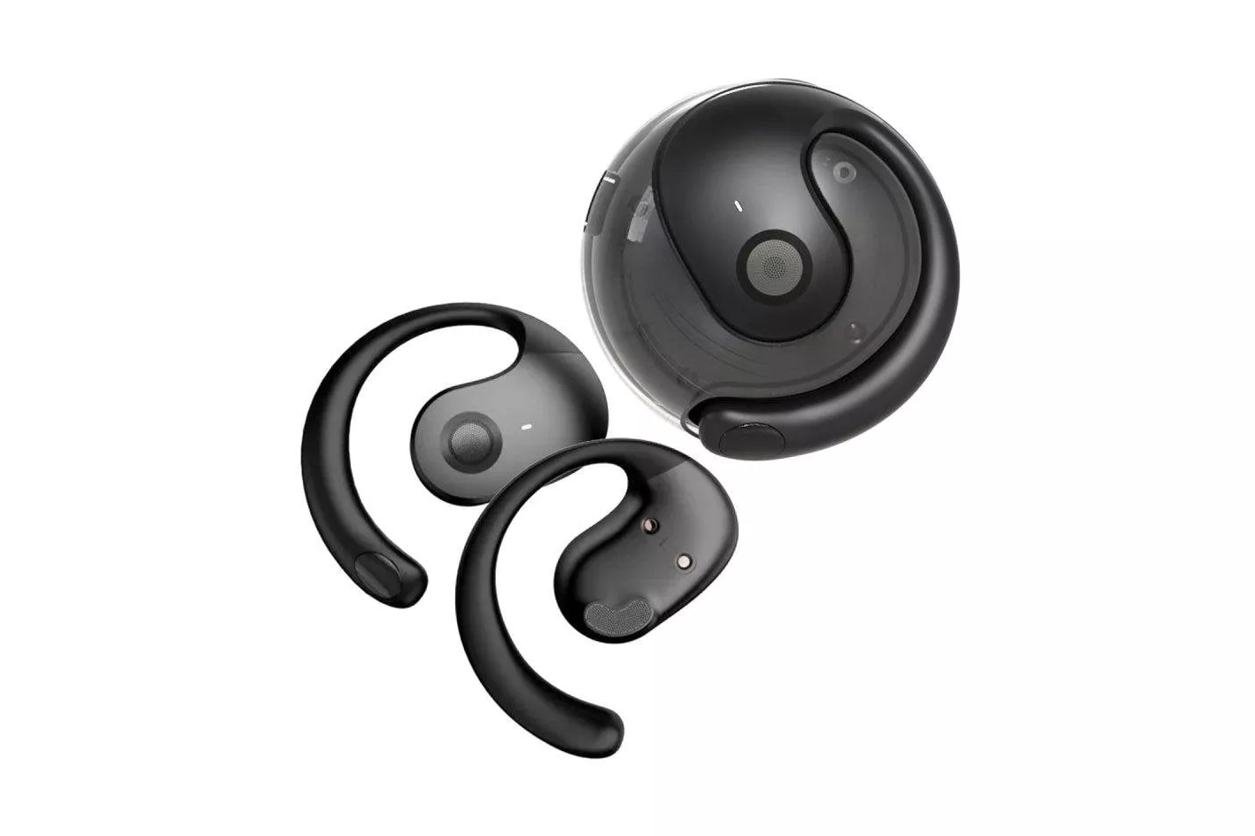 Auriculares Klack OWS-JM13 inal&aacute;mbricos Bluetooth 5.4 con traducci&oacute;n IA y conducci&oacute;n &oacute;sea IPX5 negro