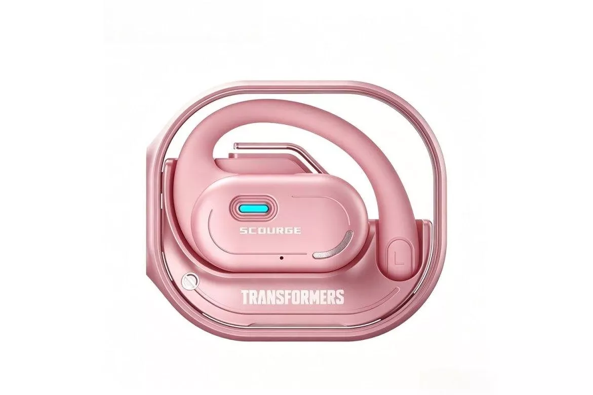 Auriculares Paxa Tf-t15 inal&aacute;mbricos Bluetooth 5.4 con Cancelaci&oacute;n de Ruido, IPX7, micr&oacute;fono y gancho rosa