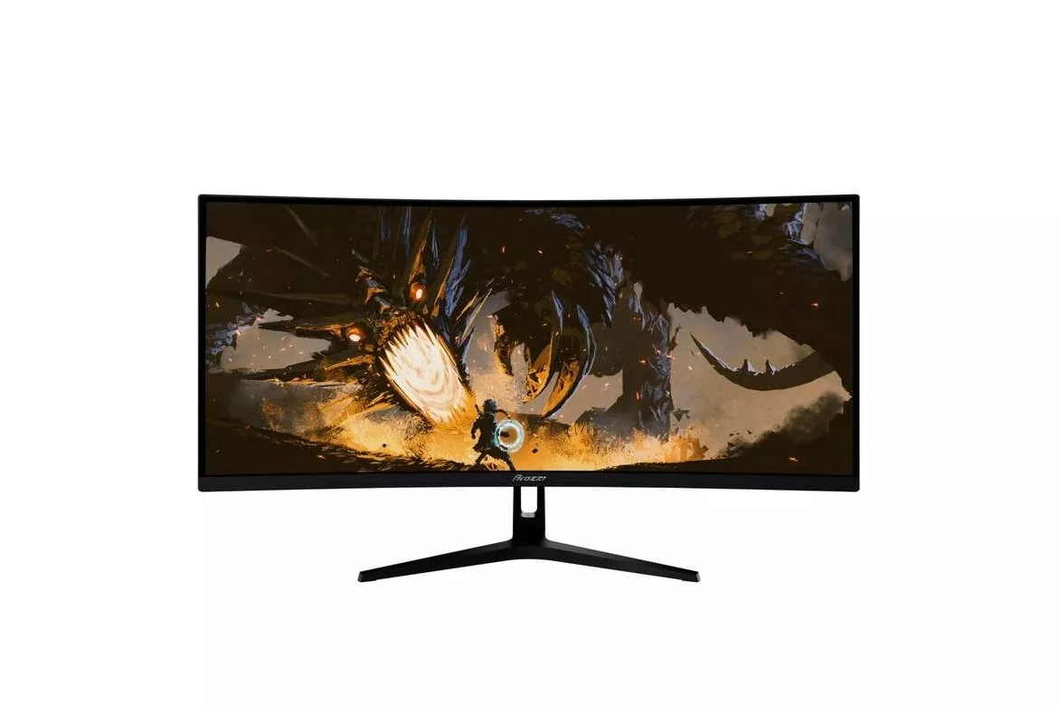 Monitor Arozzi Nova 34" UltraWide QHD 165Hz VA Curvo 1 ms HDR Altavoces Negro