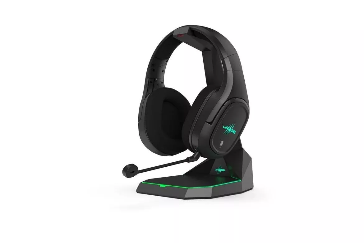 Auriculares Urage SoundZ 920 inal&aacute;mbricos Bluetooth y USB-C para gaming negros
