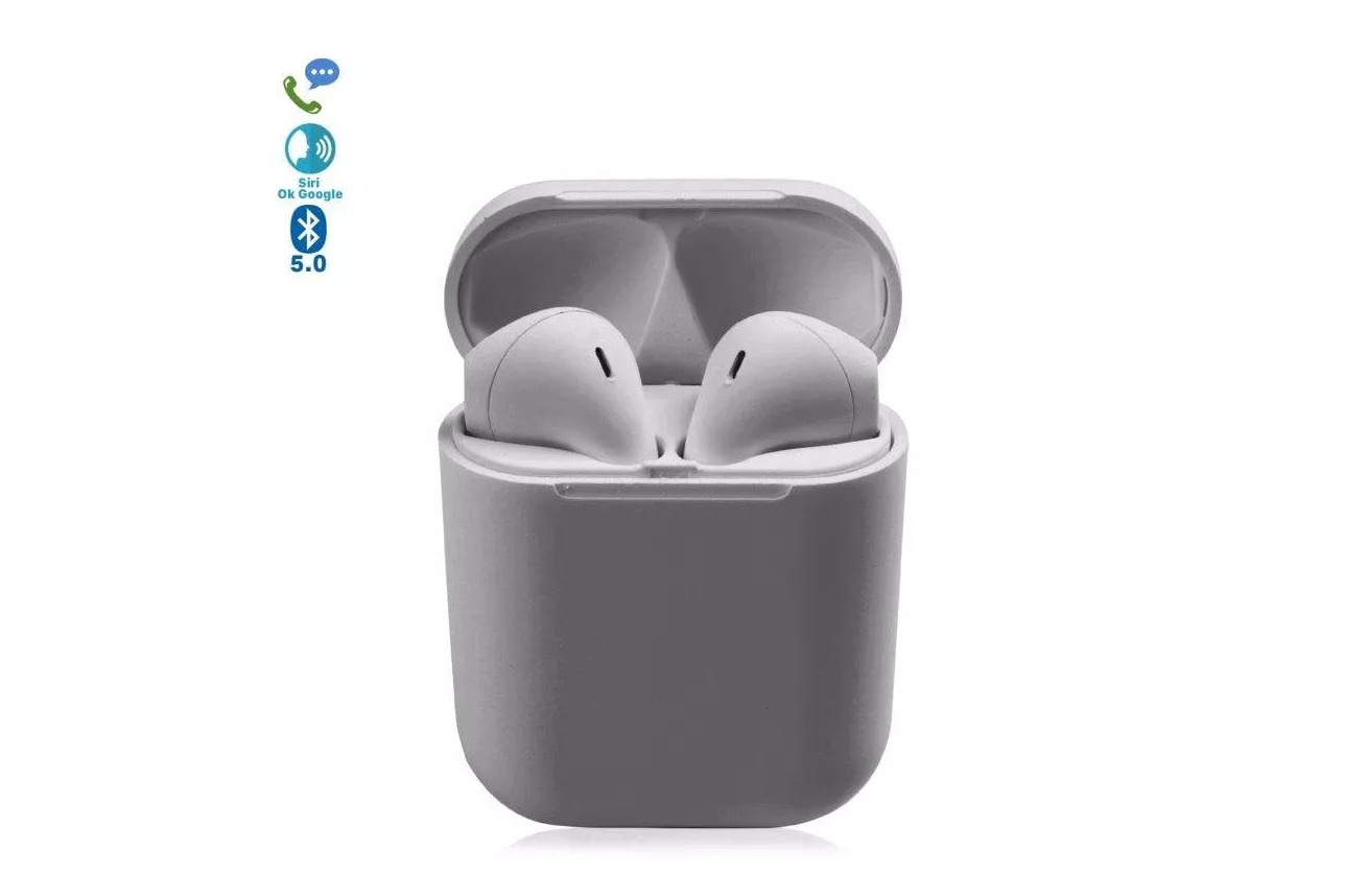 Auriculares Dam D120 TWS inal&aacute;mbricos Bluetooth 5.0 t&aacute;ctiles con base de carga y sincronizaci&oacute;n autom&aacute;tica, color negro