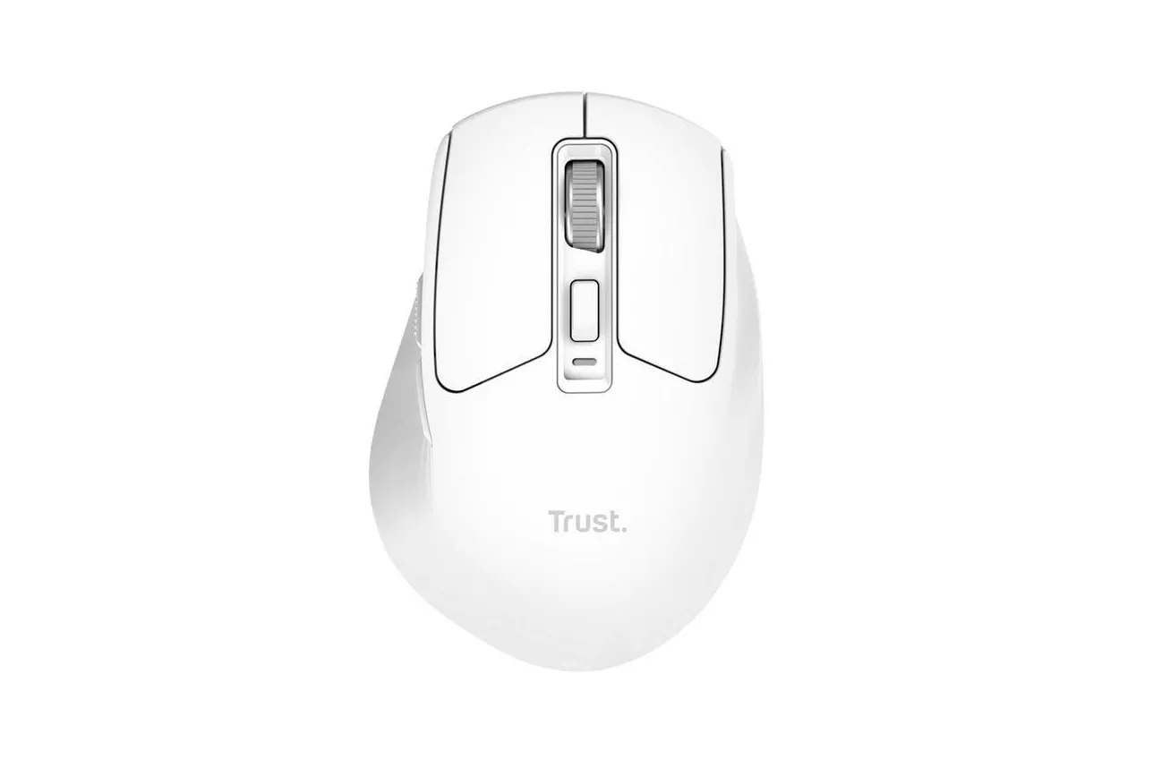 Rat&oacute;n Trust Niven RF Wireless Bluetooth 3200 DPI Blanco USB-C