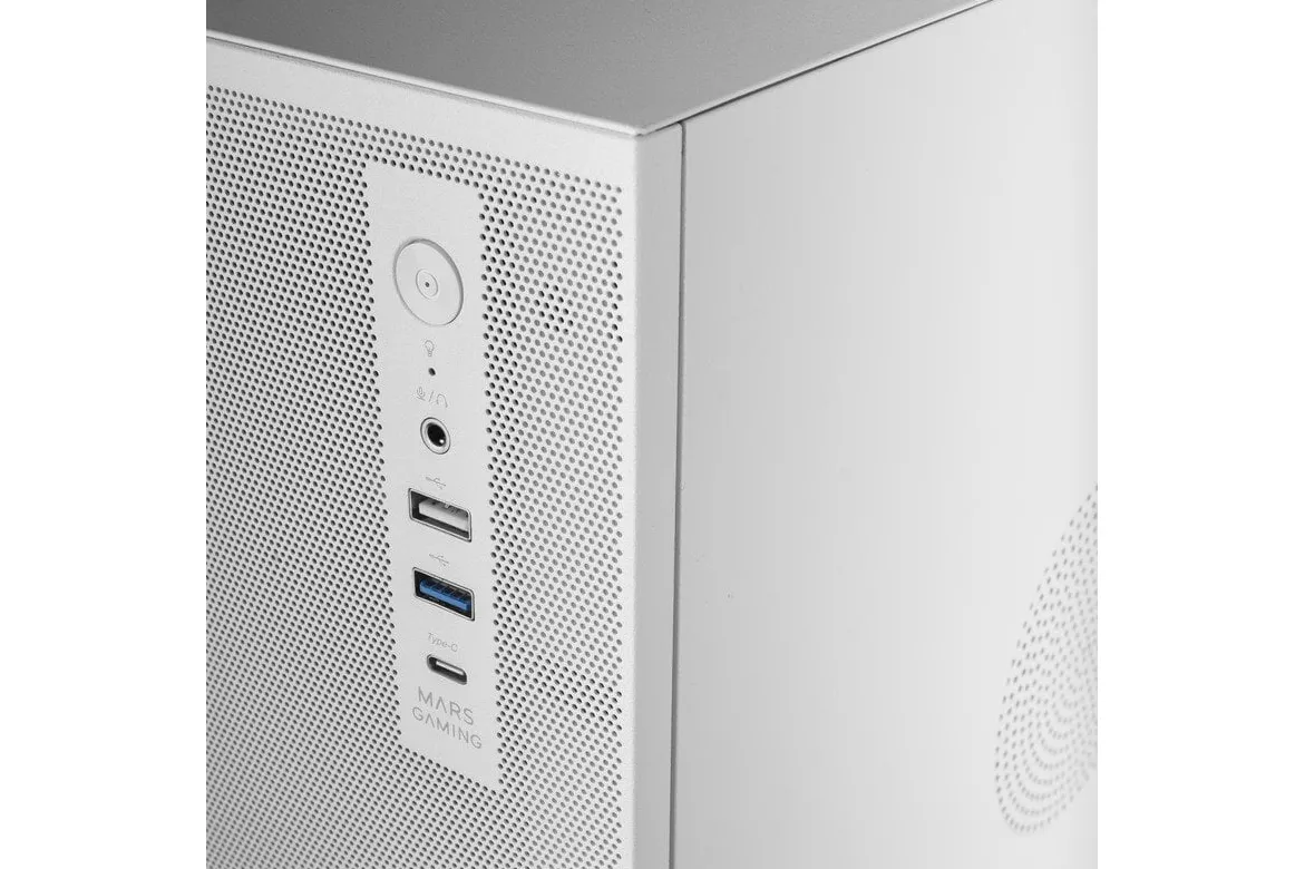 Mars Gaming Mc-meshpro Caja Pc Microatx Airmesh Pro System Usb-c Blanco