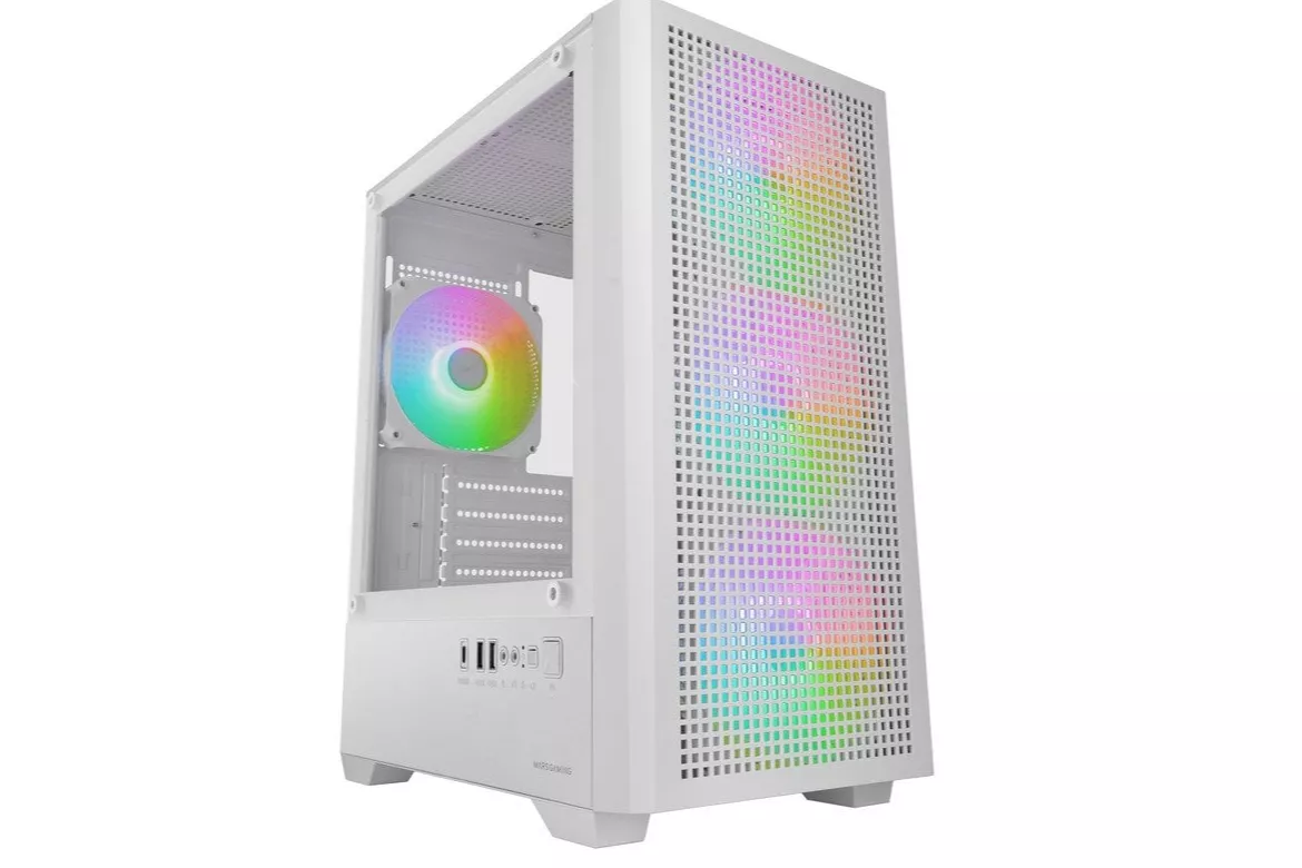 Mars Gaming Mc-vector Caja Gaming Micro-atx Y Mini-itx 4x Ventiladores 120mm Cristal Templado Blanco