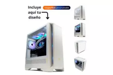 Forgeon Mithril ARGB Mesh Torre ATX Blanca con 4 superficies personalizables