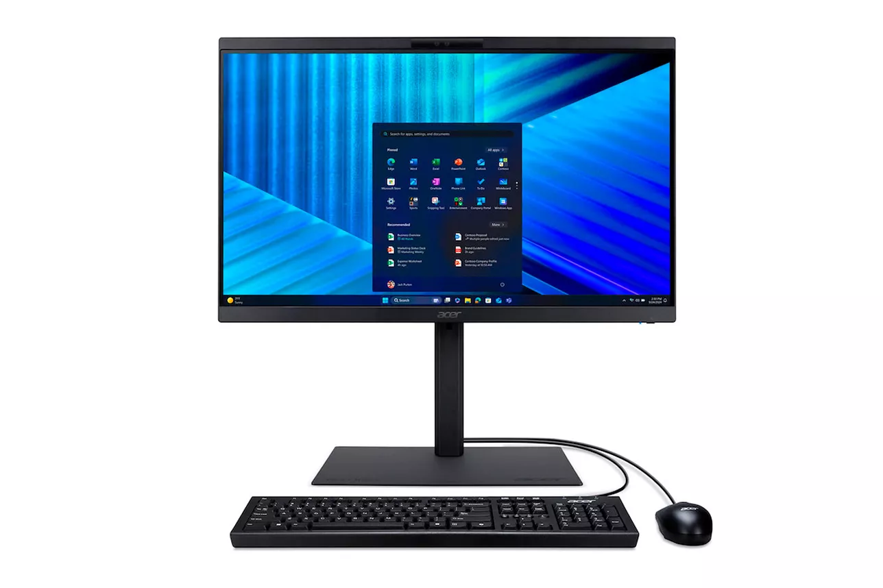 PC Todo En Uno Acer Veriton Verdadero VVZ4734GT U5-225 16GB 512GB 24" W11P Negro