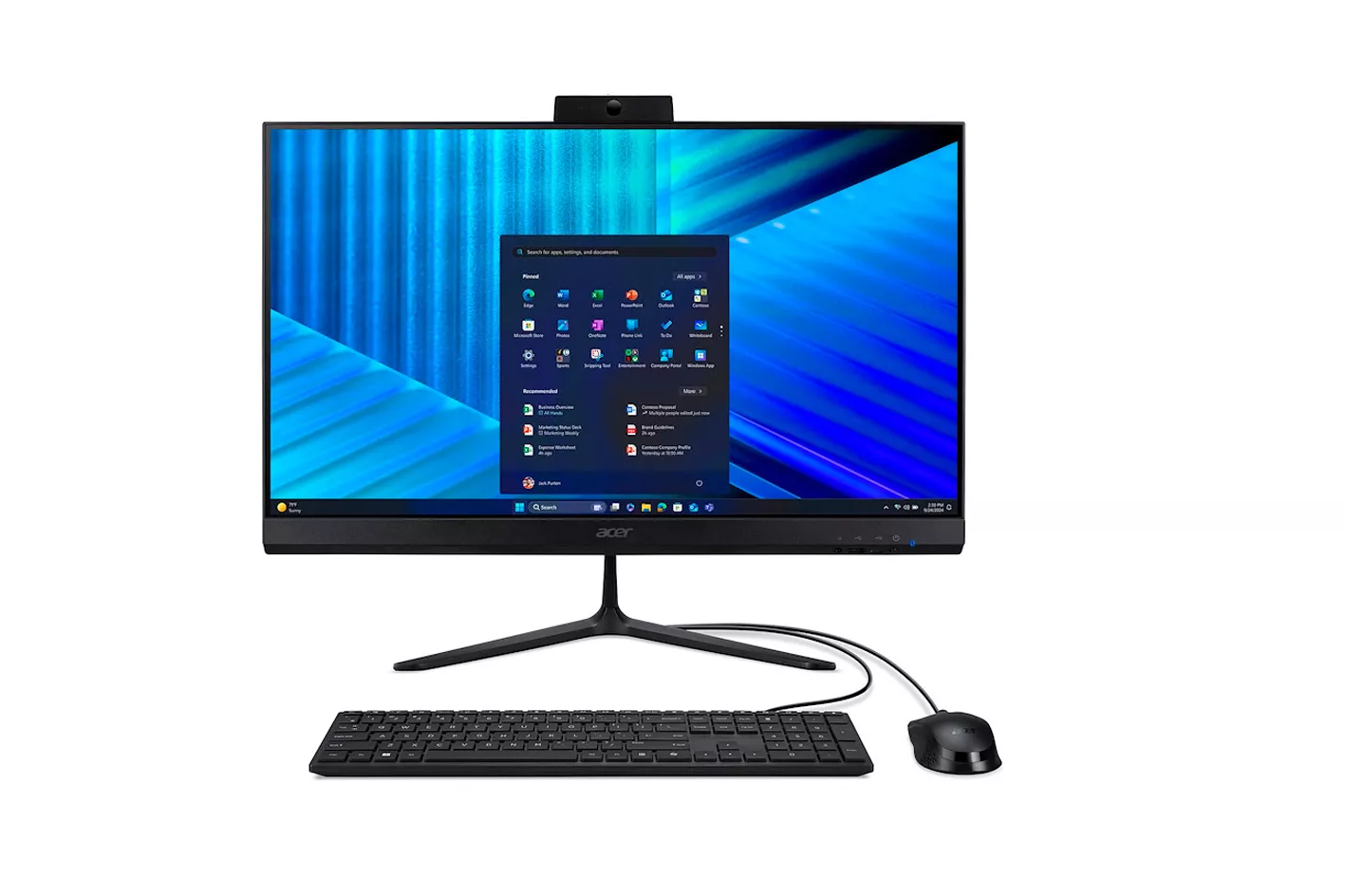 PC Todo En Uno Acer Veriton VZ2415G Core 5 120U 16GB 512GB 24" W11P Negro
