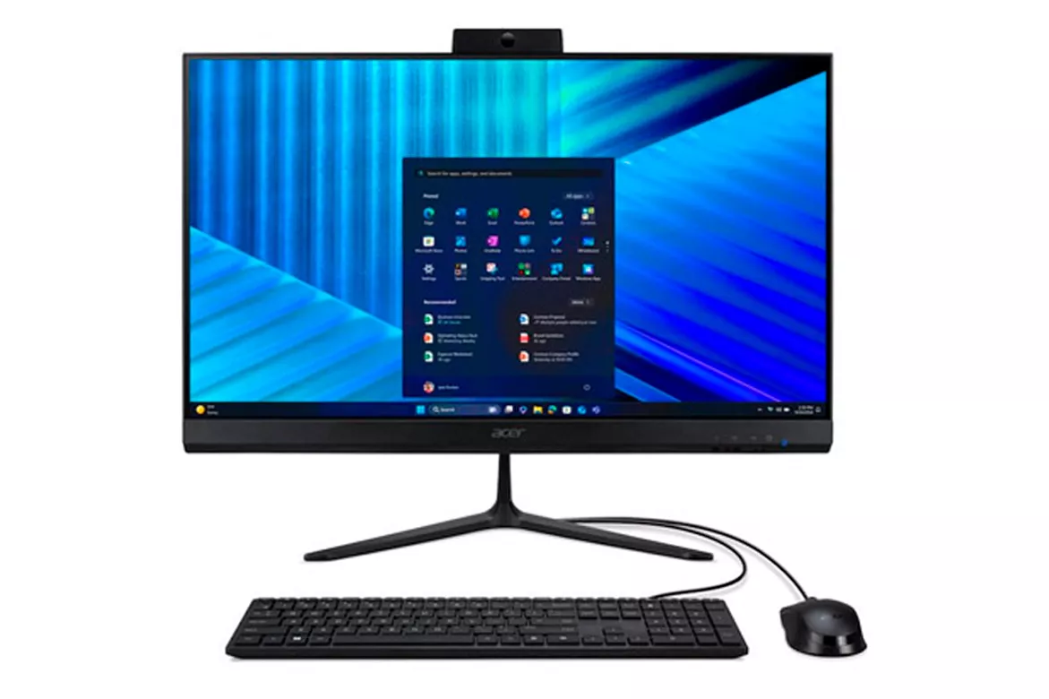 PC Todo En Uno Acer Veriton VZ2515G U5-125U 16GB 512GB 24" W11P Negro