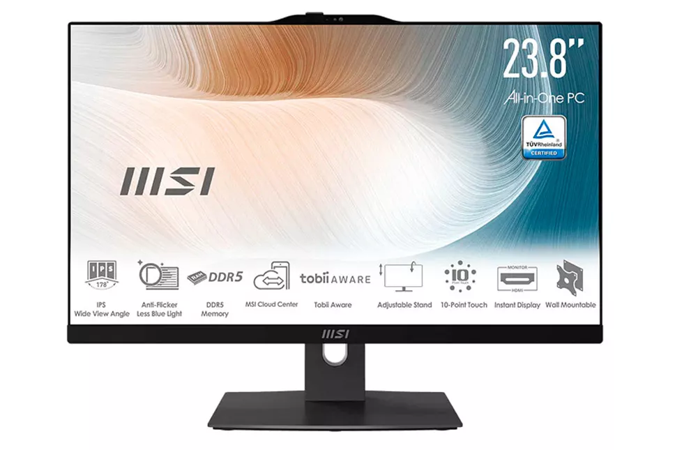PC Todo En Uno MSI Modern AM242TP 1M-2231EU Core 7 150U 16GB 512GB 24" W11P Negro