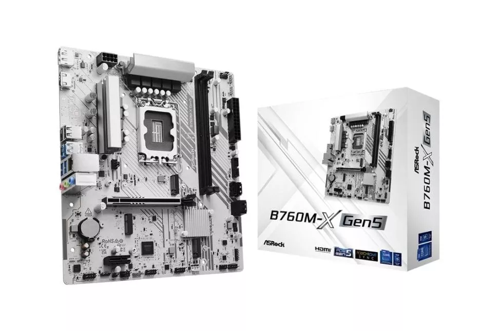 Placa Base Asrock B760M-X Gen5 Intel B760 LGA 1700 DDR5 Micro ATX 2.5GbE RGB