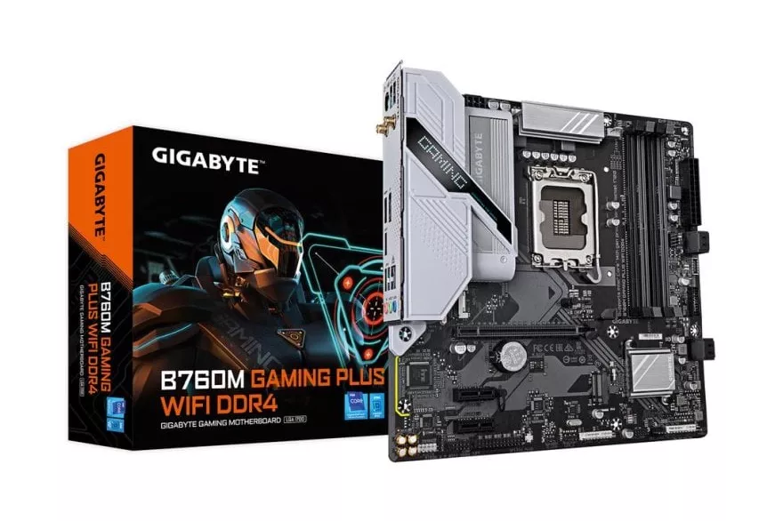 Placa Base Gigabyte B760M GAMING PLUS WIFI DDR4 Intel B760 LGA1700 Micro-ATX WiFi 6