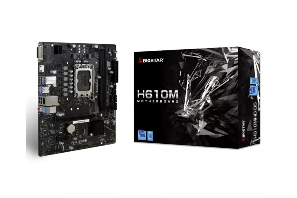 Placa Base Biostar H610MHD D5 Intel H610 LGA 1700 DDR5 Micro ATX Sin WiFi