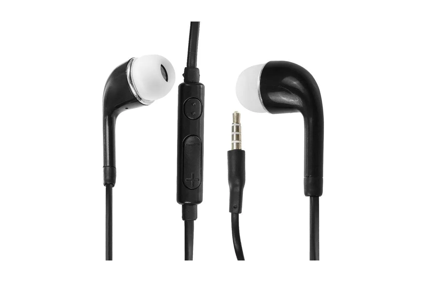 Auriculares Dam Electronics con cable Minijack para smartphones y tablets Android con control de volumen, color negro