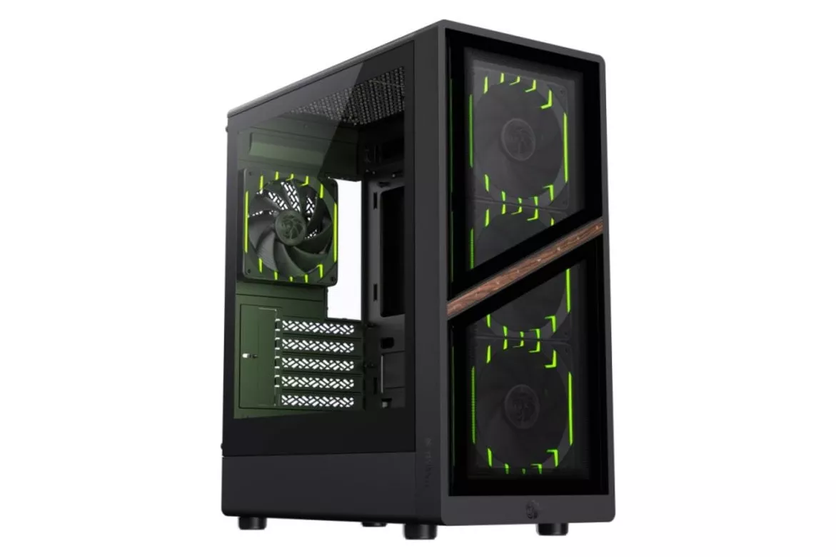 Carcasa GameMax AERIS 330 GB Mini Tower Negro con Vidrio Templado e Iluminaci&oacute;n RGB