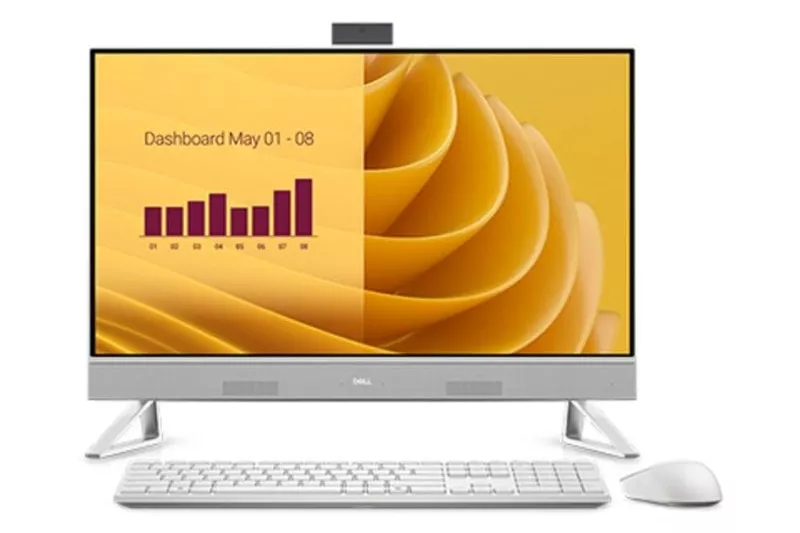 Ordenador Todo en uno Dell EC27250 Intel Core 5 120U 16GB 512GB SSD Intel Graphics 27" Windows 11 Pro Blanco