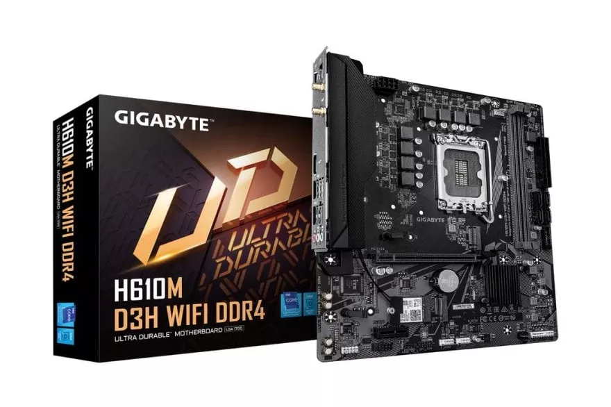 Placa Base Gigabyte H610M D3H WIFI Intel H610 LGA 1700 DDR4 Micro ATX WiFi 5 M.2 RGB