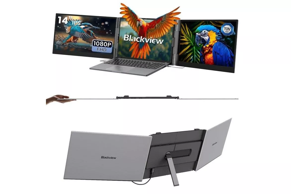 Monitor Blackview DCM6 Pro 14" FullHD 60Hz IPS Ultrafino Dual USB-C Altavoz