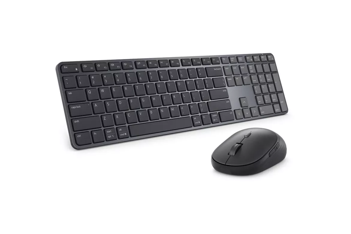 Teclado Dell Pro 7 Slim KM726 inal&aacute;mbrico con teclas silenciosas y rat&oacute;n, teclas de tijera