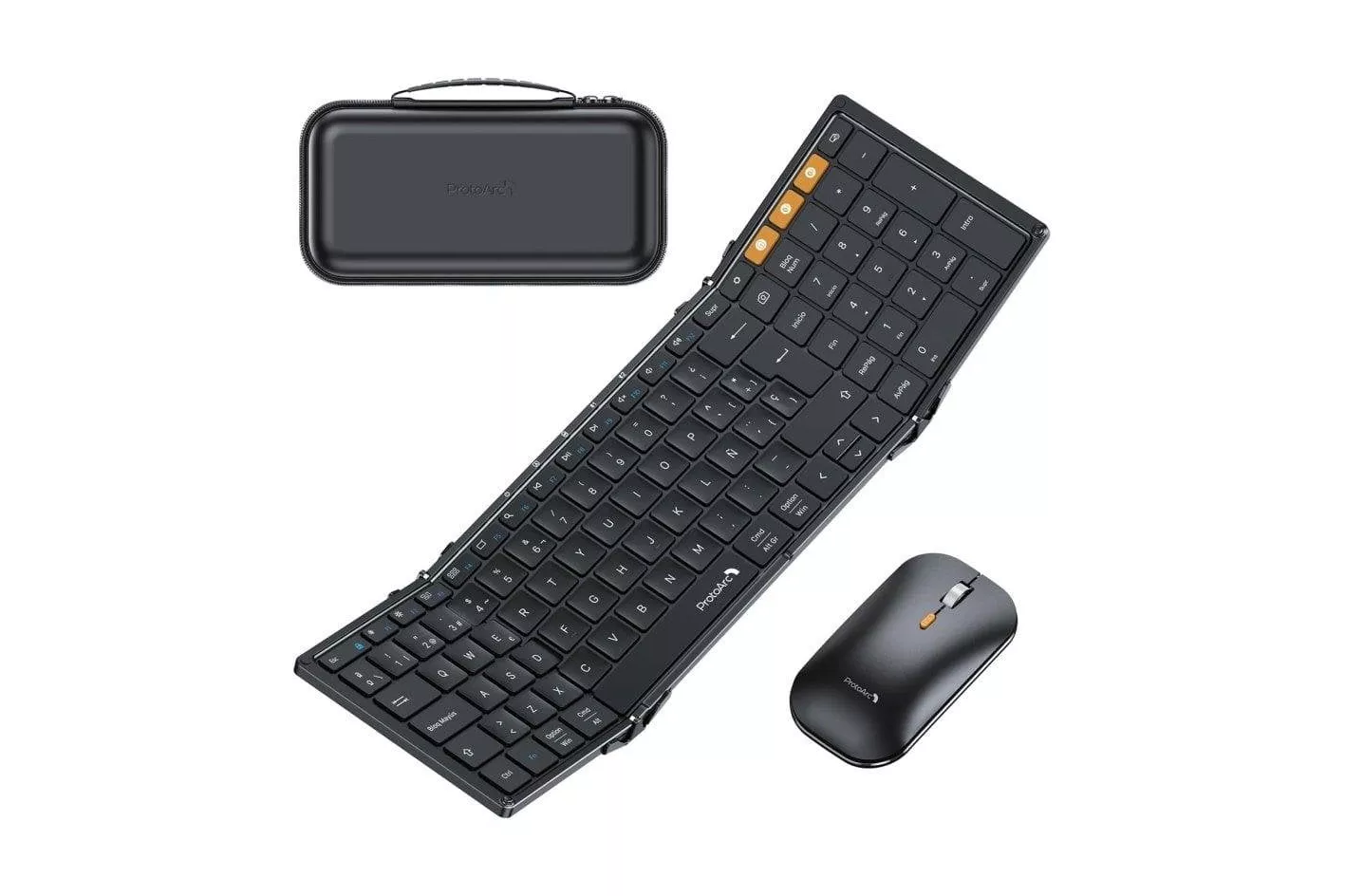 Protoarc Xkm01 Teclado Plegable Y Raton Bluetooth Inal&aacute;mbrico