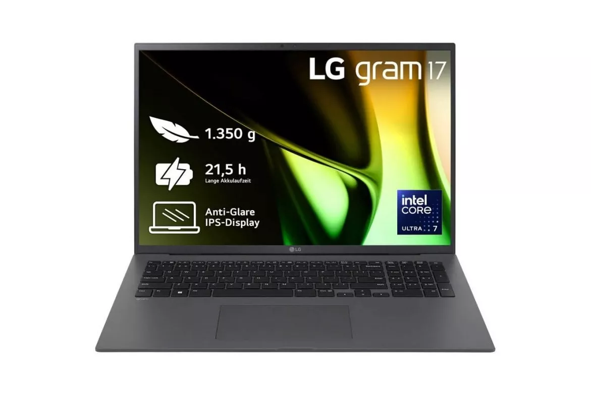 Port&aacute;til LG Gram 17Z90S-G 17" Intel Core Ultra 7 155H 32GB 2TB SSD Intel Arc Graphics Windows 11 Home