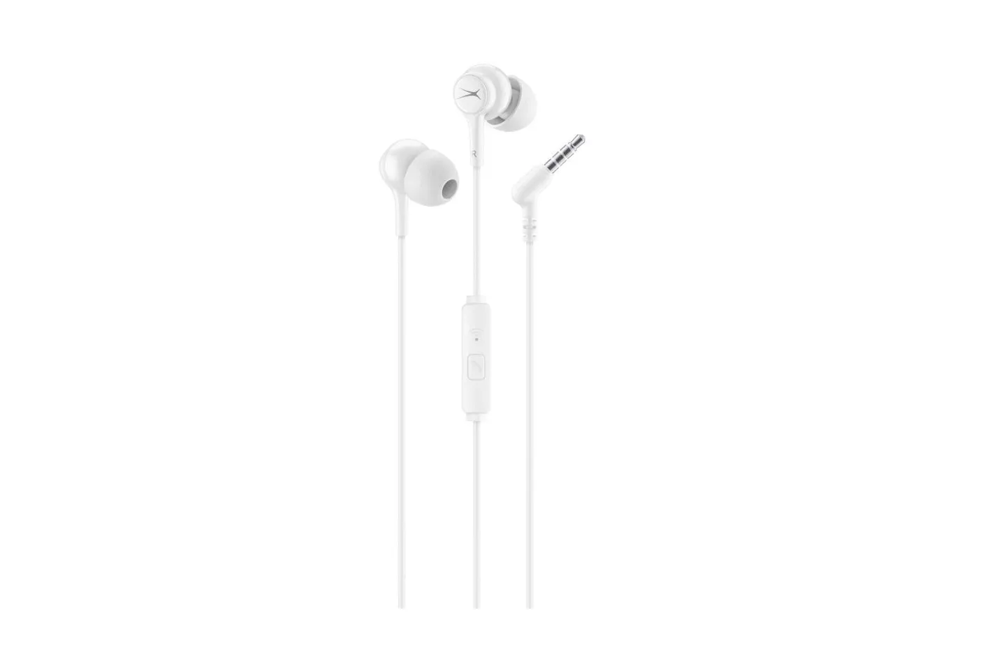 Auriculares Altec Lansing con cable jack 3,5 mm para llamadas y m&uacute;sica blancos