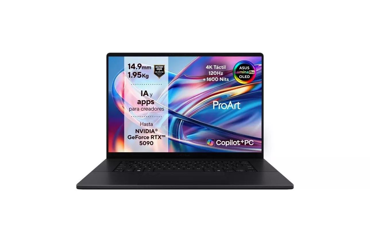 Port&aacute;til ASUS ProArt P16 OLED H7606WX-SE024W 16" AMD Ryzen AI 9 HX 370 64GB 4TB SSD RTX 5090 Windows 11 Home