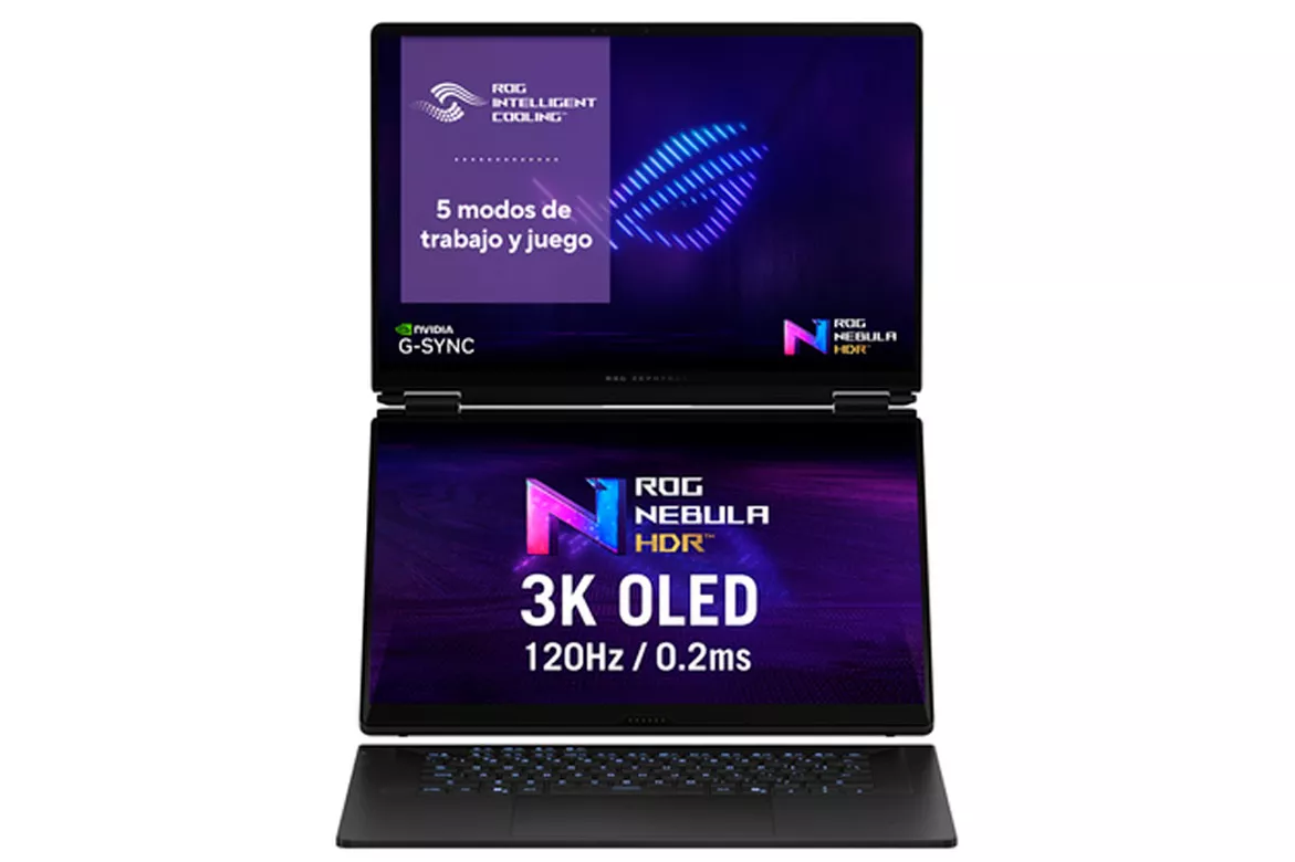 Port&aacute;til Asus ROG Zephyrus Duo OLED GX651AX-SR010W U9-386H RTX 5090 64GB 2TB 16" 3K OLED W11H