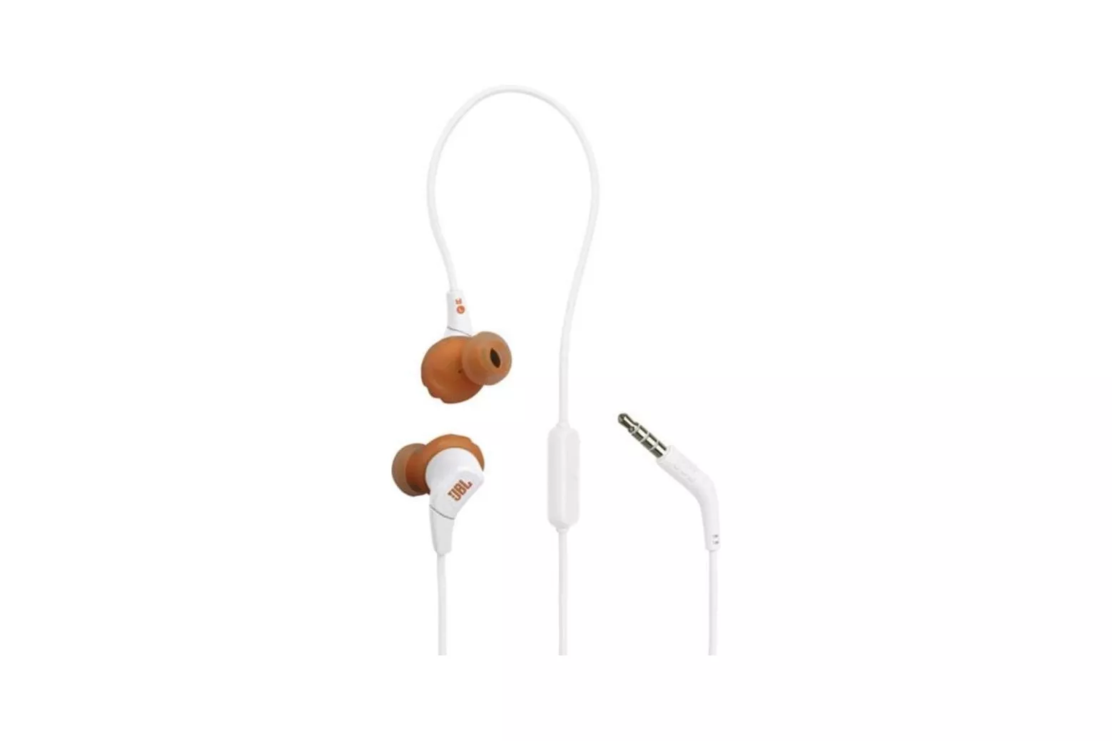 Auriculares JBL Endurance Run 3 con cable, 3,5 mm, deportivos, resistentes IP65, blancos