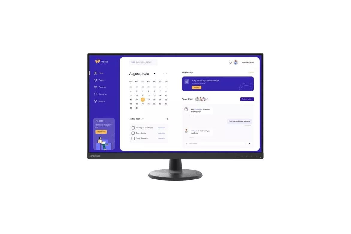 Monitor Lenovo C32u-40 31,5" UltraHD 4K 60Hz VA Antirreflejo VESA