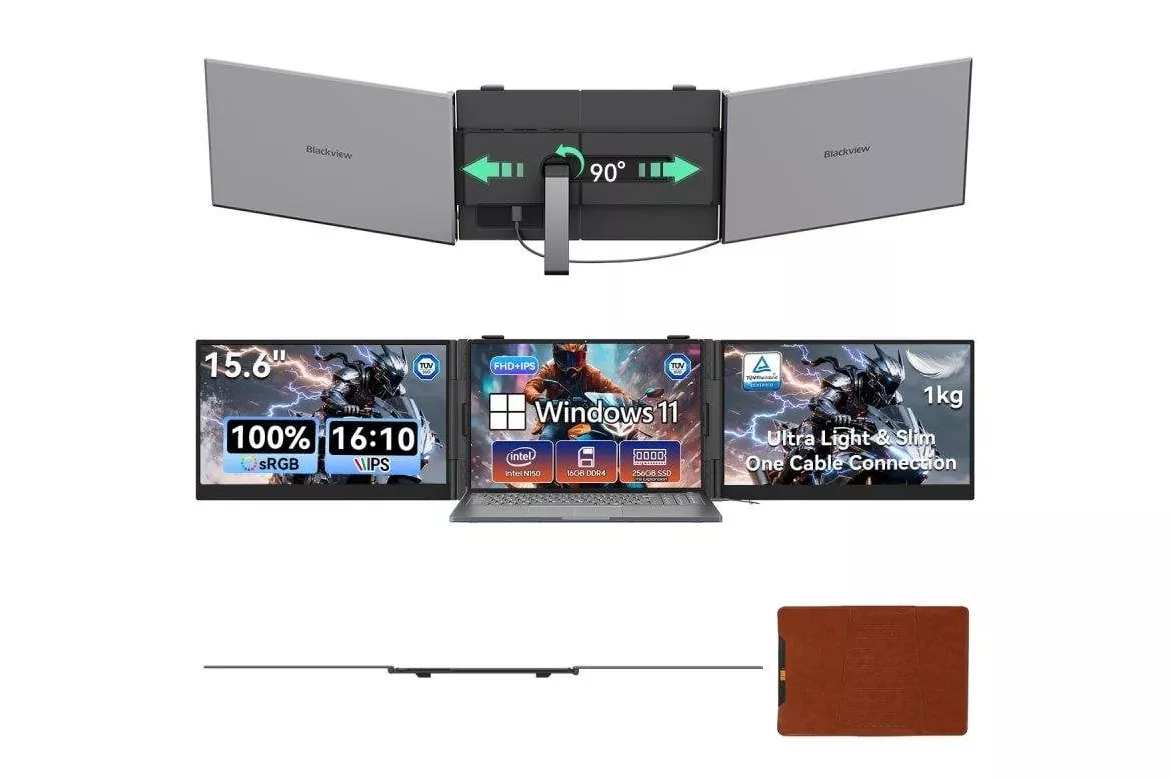 Monitor Blackview DCM8 Pro 15,3" FullHD IPS 60Hz Ultraligero USB-C Funda protectora Carga inversa