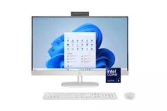 PC Todo En Uno HP OmniStudio 27-CU0033NS Core 5 120U 24GB 1TB 27" FreeDOS Blanco