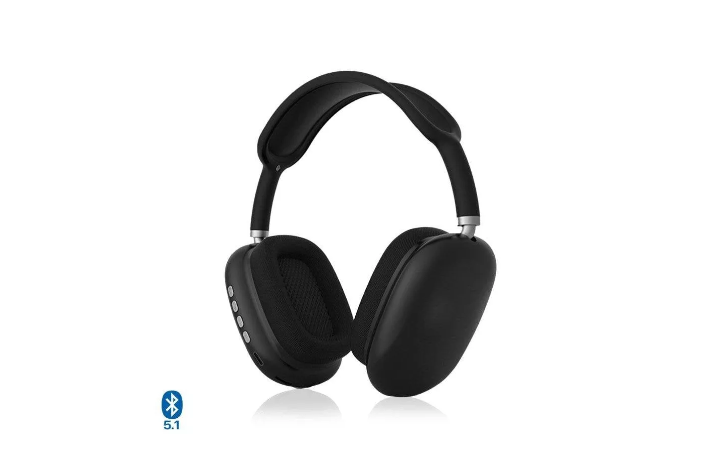 Auriculares Dam Electronics P9 inal&aacute;mbricos Bluetooth ergon&oacute;micos con lector TF y FM negros