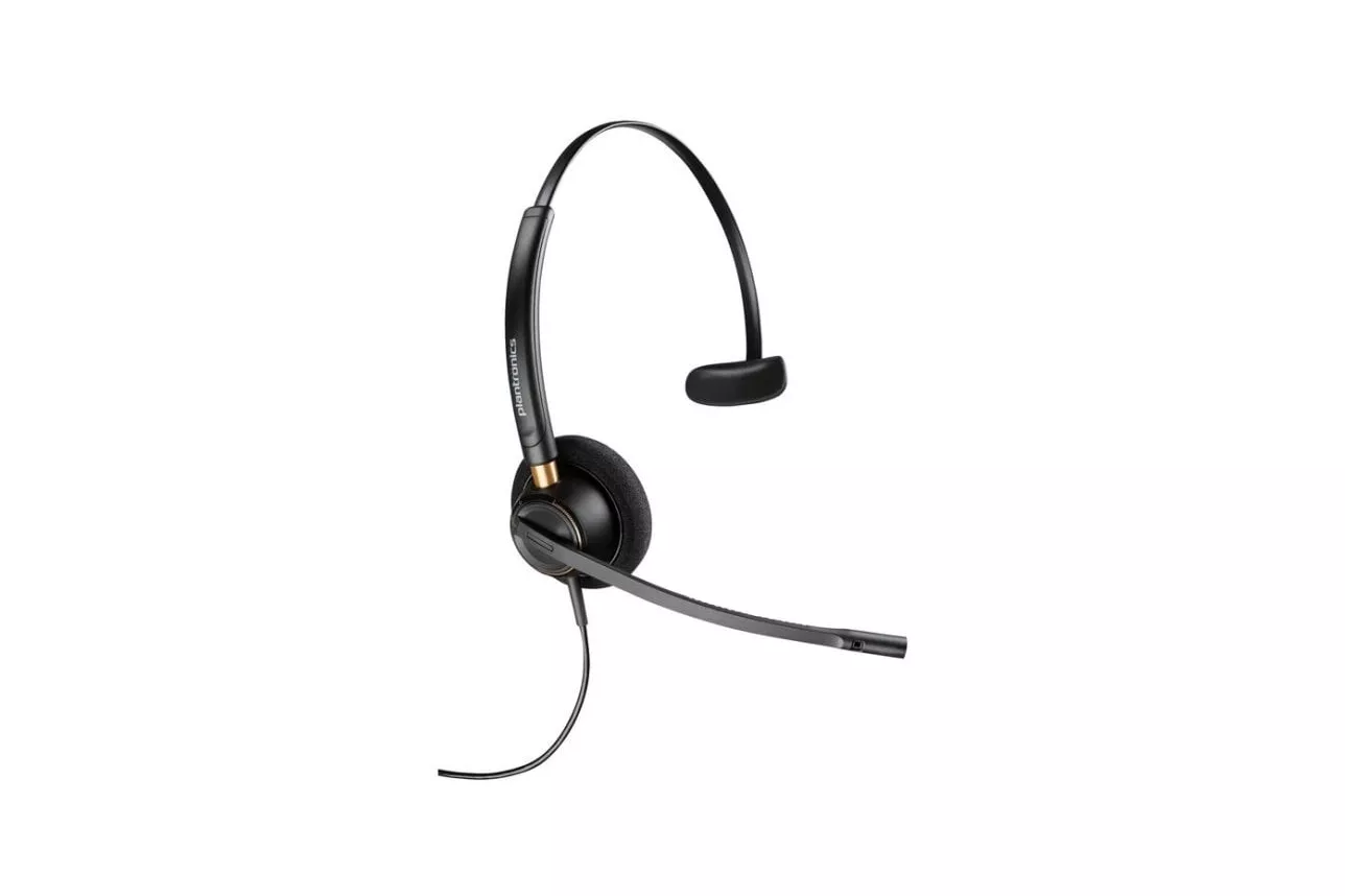 Auriculares HP Poly EncorePro 510 con cable USB-A y USB-C para llamadas y m&uacute;sica negros