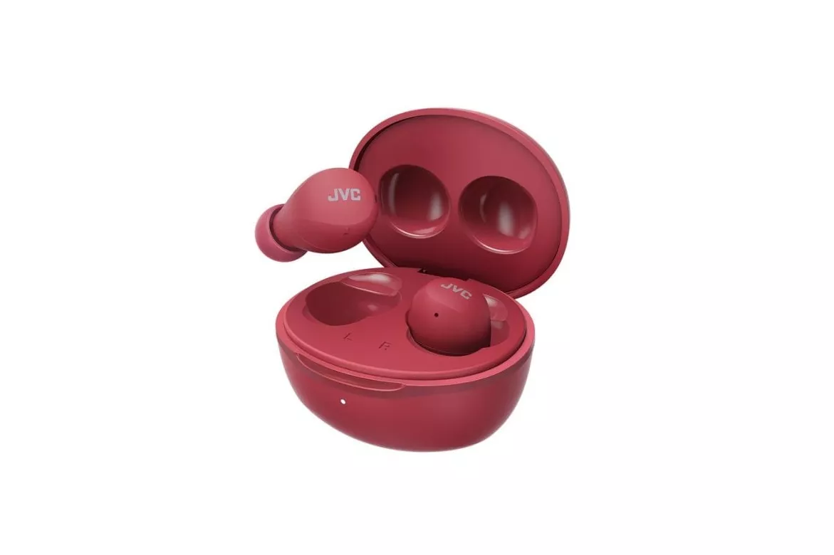 Auriculares JVC HA-A6T inal&aacute;mbricos Bluetooth TWS para llamadas y m&uacute;sica rojos