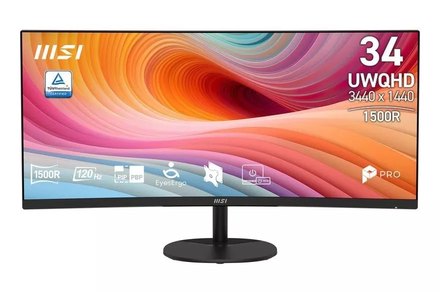 Monitor MSI PRO MP341CQ E12 34" UltraWide Quad HD 120Hz VA Curvo altavoces