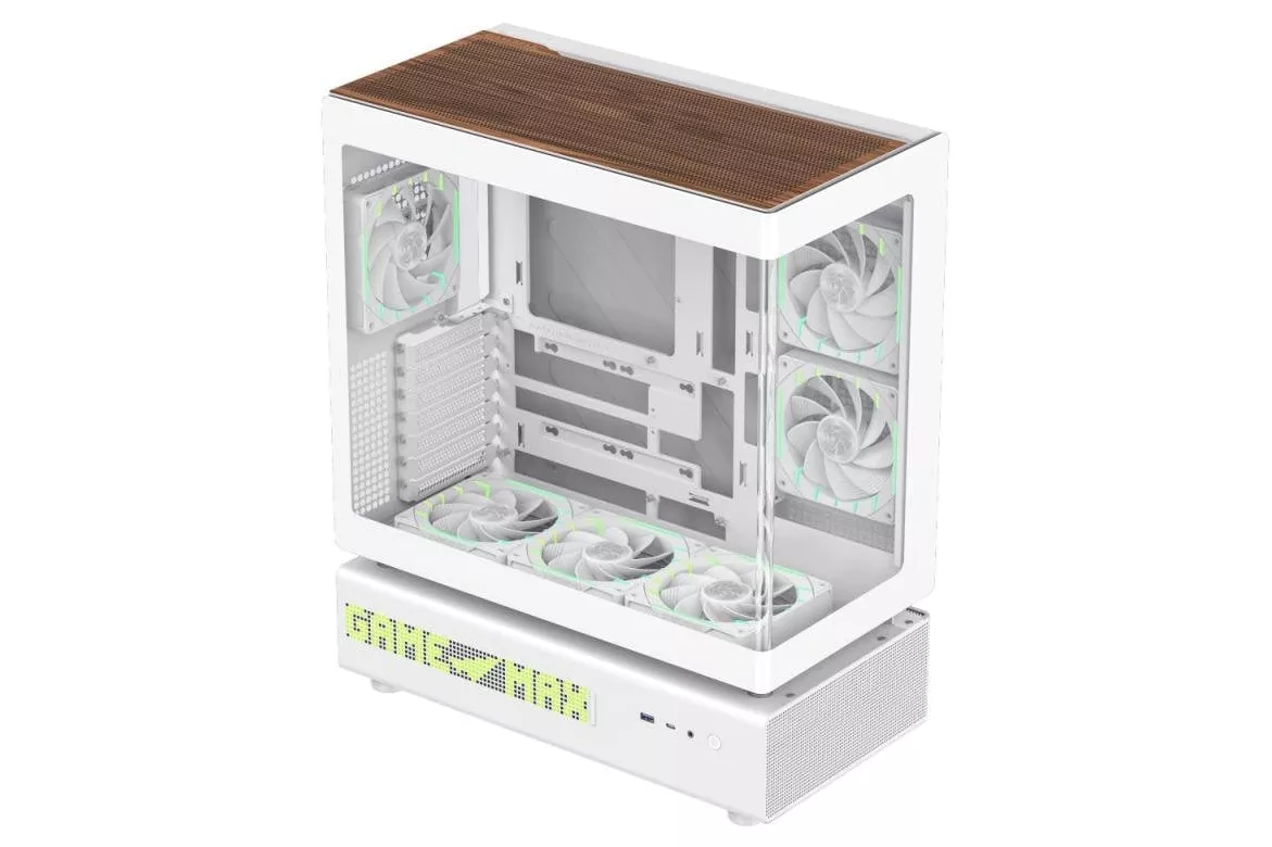 Carcasa GameMax N90 WH Midi Tower ATX Blanca Vidrio Templado Malla