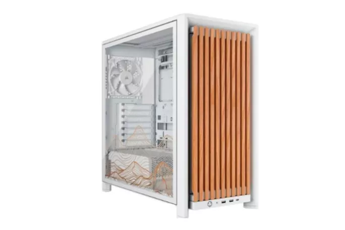 Torre PC Corsair FRAME 4000D Wood RS blanco roble modular Dune Edition By PcCom