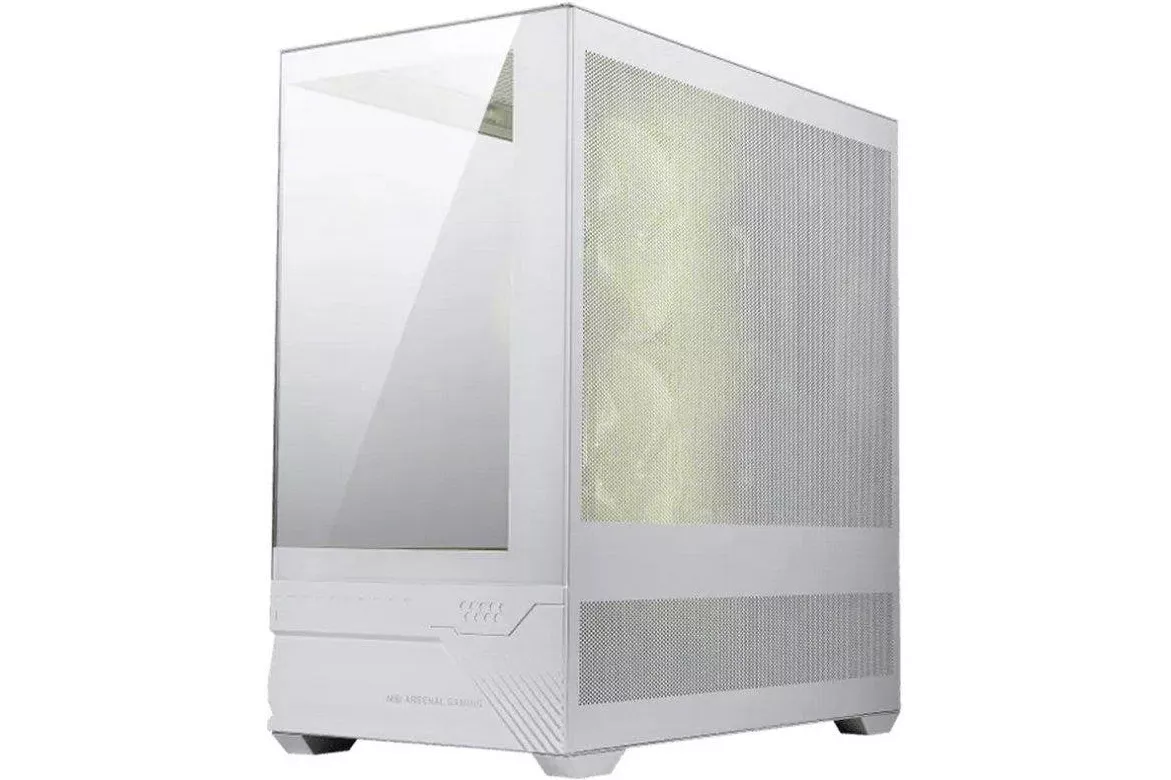 Carcasa MSI MAG PANO M110R White Mini Tower panor&aacute;mica ARGB gaming