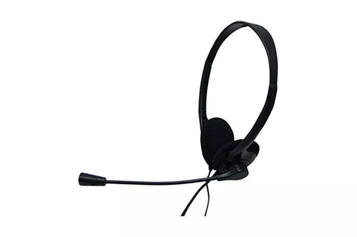 Auriculares Nilox con cable Jack 3.5 mm, micr&oacute;fono ajustable, uso oficina, color negro
