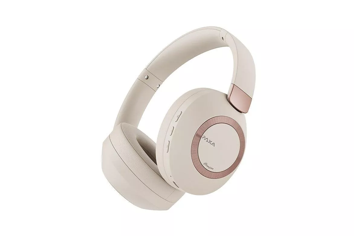 Auriculares Paxa Axa-pa-h01-le inal&aacute;mbricos Bluetooth 5.3 con micr&oacute;fono y bater&iacute;a de larga duraci&oacute;n beige