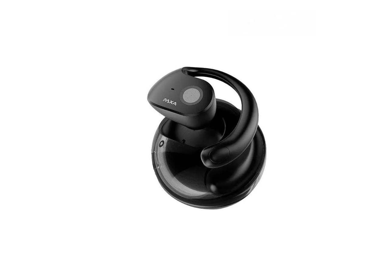 Auriculares Paxa inal&aacute;mbricos Bluetooth 5.4 Circumaurales abiertos con micr&oacute;fono negro