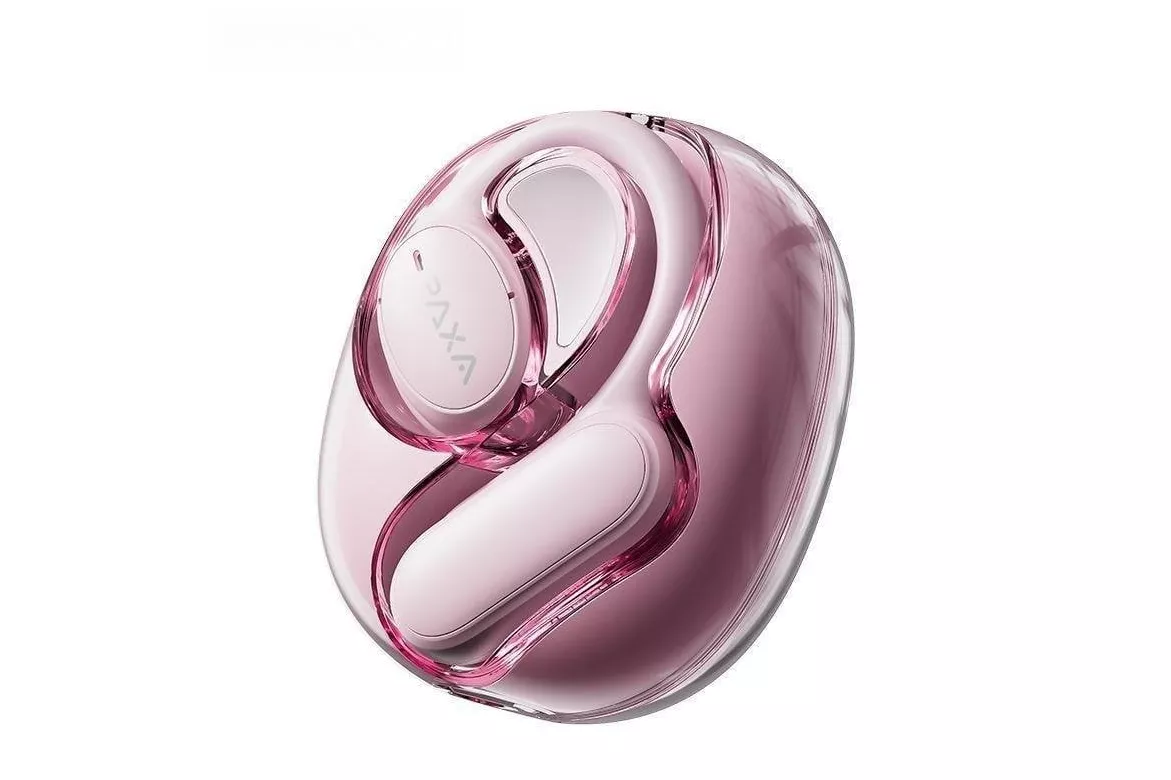 Auriculares Paxa OpenAir5 inal&aacute;mbricos Bluetooth con traducci&oacute;n en 135 idiomas y asistente IA rosa