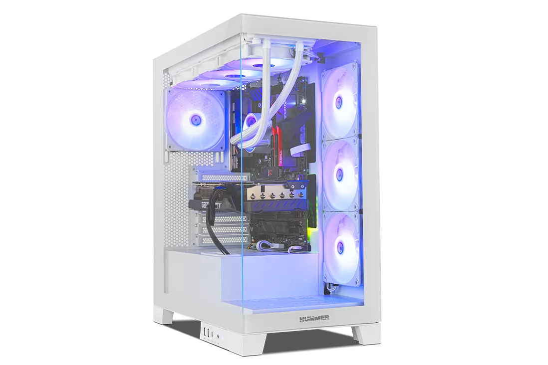 Torre PC NOX Hummer GLOCK ARGB Semitorre ATX Cristal Templado USB-C Blanca - By Paula Quintela